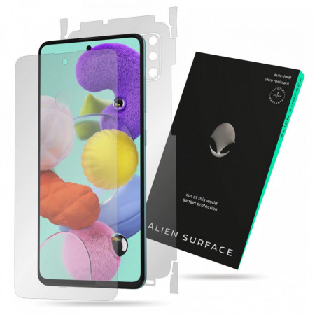 Folie 360° Samsung Galaxy A71 [Ecran+Margini+Spate] Alien Surface - Transparent