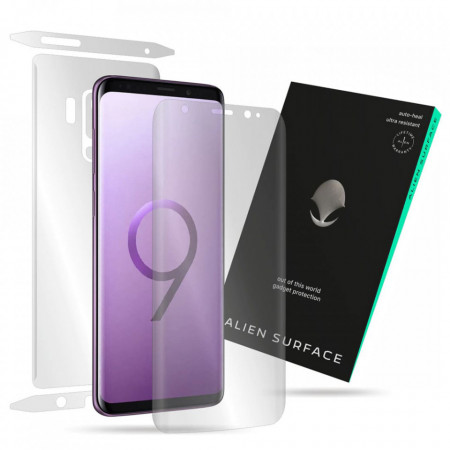 Folie 360° Samsung Galaxy S9 Plus [Ecran+Margini+Spate] Alien Surface - Transparent