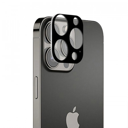 Folie camera iPhone 13 Pro / 13 Pro Max, Techsuit Full Camera Glass - Negru