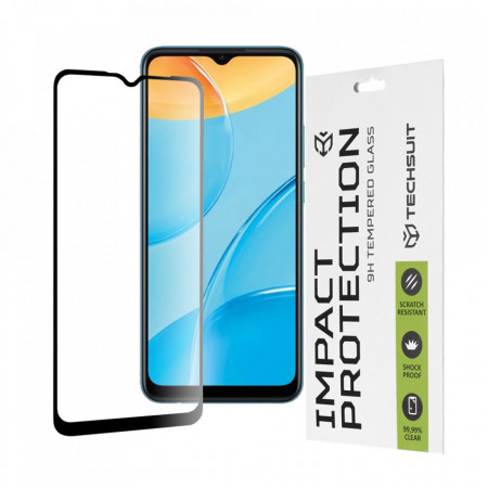 Folie OPPO A15 / A15s / A16 / A16s / A54s, ce acopera tot ecranul 111D, Techsuit - Negru