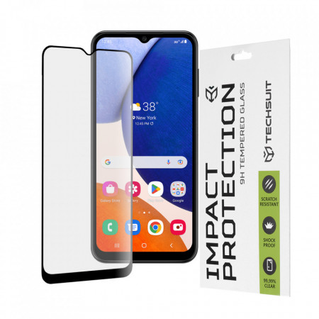 Folie Samsung Galaxy A14 5G, ce acopera tot ecranul 111D, Techsuit - Negru