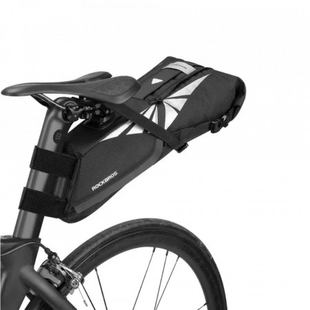 Geanta bicicleta sa, reflectorizanta, prindere rapida, 8L, RockBros (C38) - Negru