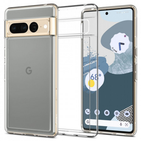 Husa Google Pixel 7 Pro, Spigen Ultra Hybrid - Crystal Clear
