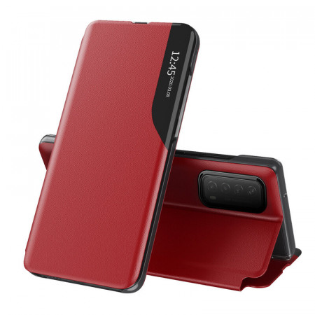 Husa Huawei P Smart 2021 tip carte, Techsuit eFold - Rosu