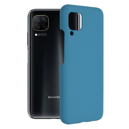 Husa Huawei P40 Lite din silicon moale, Techsuit Soft Edge - Denim Blue