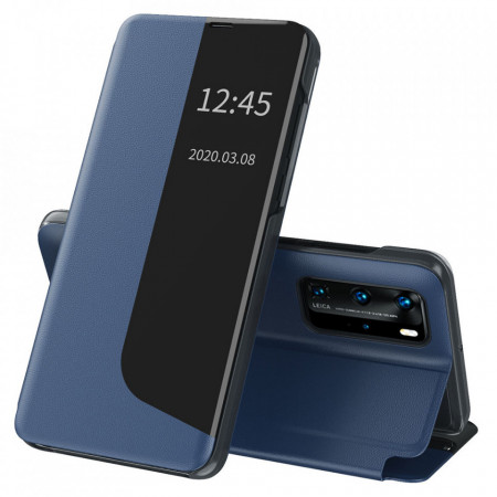 Husa Huawei P40 Pro tip carte, Techsuit eFold - Dark Blue