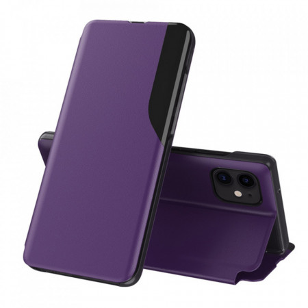 Husa iPhone 12 Mini tip carte, Techsuit eFold - Mov