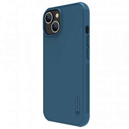 Husa iPhone 14 Plus, Nillkin Super Frosted Shield Pro - Albastru