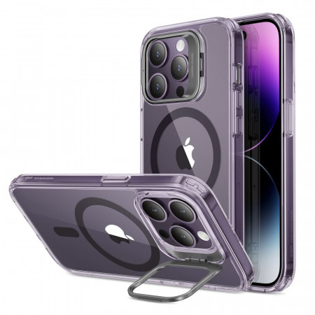 Husa iPhone 14 Pro, ESR Classic Kickstand - Mov Transparent