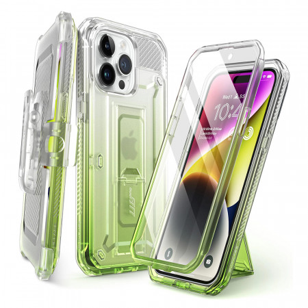 Husa iPhone 15 Pro Max, Supcase Unicorn Beetle Pro - Gradient Green