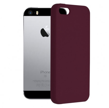 Husa iPhone 5 / 5S din silicon moale, Techsuit Soft Edge - Plum Violet