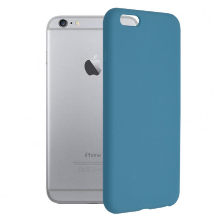 Husa iPhone 6 Plus din silicon moale, Techsuit Soft Edge - Denim Blue