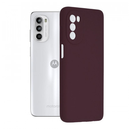Husa Motorola Moto G52 din silicon moale, Techsuit Soft Edge - Plum Violet