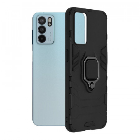 Husa Oppo Reno 6 5G, Silicone Shield, Techsuit - Negru