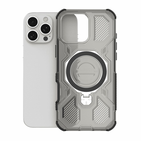 Husa pentru Honor 400 Lite, Antisoc, SKYDDAR INOVATION, Carbon Shield PRO, Magsafe, set cu sticker, Fumuriu