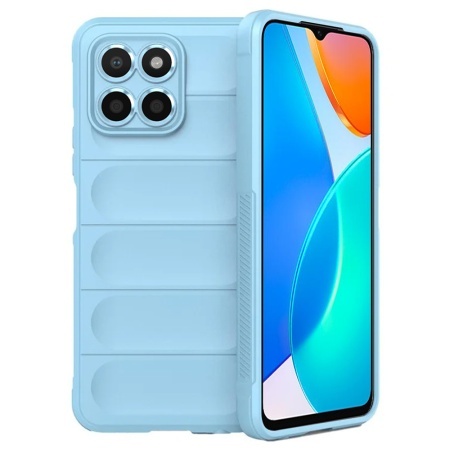Husa pentru Honor X6 / X8 5G / 70 Lite, SKYDDAR INNOVATION, Magic Shield, din Silicon Mat, set cu sticker, Bleu