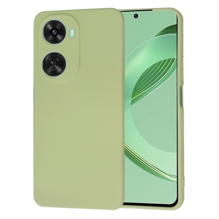 Husa pentru Huawei nova 11 SE / nova 12 SE, SKYDDAR INNOVATION, din Silicon Catifelat, SoftElegance, set cu sticker, Verde