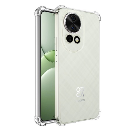 Husa pentru Huawei nova 13 , SKYDDAR INNOVATION, Shockproof Clear din Silicon Slim, Transparenta, set cu sticker