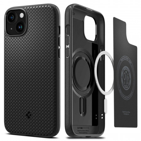 Husa pentru iPhone 15 Plus, Spigen Mag Armor - Negru Mat