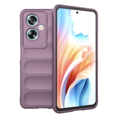 Husa pentru Oppo A79 5G / OnePlus Nord N30 SE, SKYDDAR INNOVATION, Magic Shield, din Silicon Mat, set cu sticker, Mov