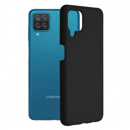 Husa Samsung Galaxy A12 din silicon moale, Techsuit Soft Edge - Negru