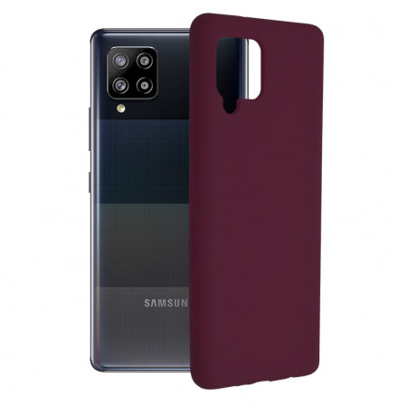 Husa Samsung Galaxy A42 5G din silicon moale, Techsuit Soft Edge - Plum Violet