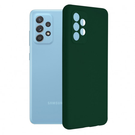 Husa Samsung Galaxy A52 5G / A52s 5G din silicon moale, Techsuit Soft Edge - Dark Green