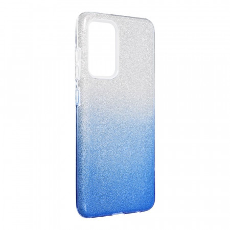 Husa Samsung Galaxy A52 5G / A52s din silicon lucios, Skyddar Shining - Transparent / Albastru