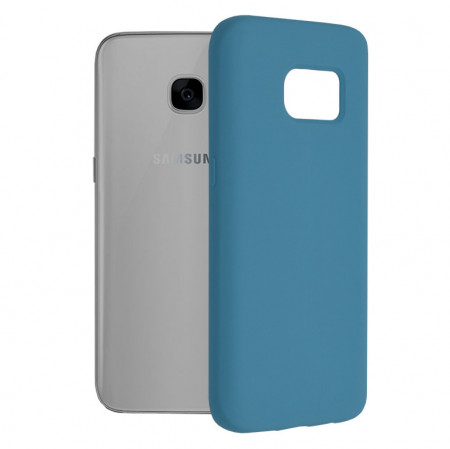 Husa Samsung Galaxy S7 din silicon moale, Techsuit Soft Edge - Denim Blue