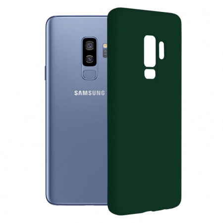 Husa Samsung Galaxy S9 din silicon moale, Techsuit Soft Edge - Dark Green