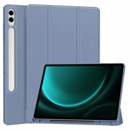 Husa tableta pentru Samsung Galaxy Tab S9 FE Plus cu suport 2 Unghiuri și functie Sleep/Wake, SKDR OfficeMate - Mov