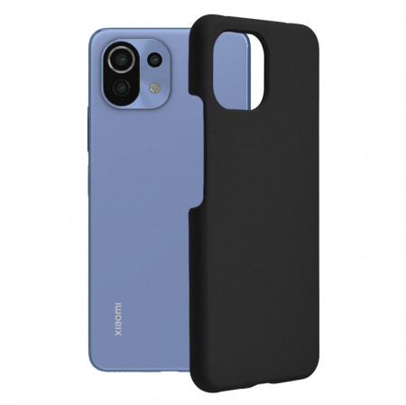 Husa Xiaomi Mi 11 Lite din silicon moale, Techsuit Soft Edge - Negru