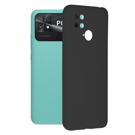 Husa Xiaomi Poco C40 din silicon moale, Techsuit Soft Edge - Negru