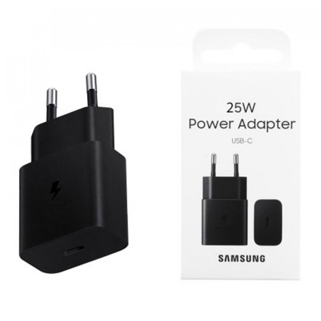 Incarcator priza fast charge 25W, Type-C, Original Samsung (EP-T2510NBEGEU) - Negru