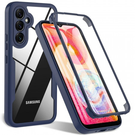 [Pachet 360°] Husa + Folie pentru Samsung Galaxy S24 Plus, SKDR ColorShield 360° - Albastru