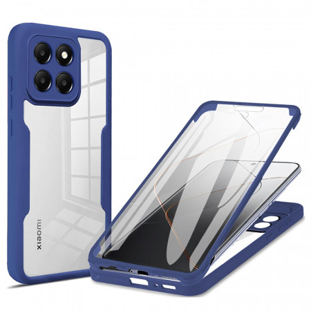 [Pachet 360°] Husa + Folie pentru Xiaomi 14, SKDR ColorShield 360° - Albastru