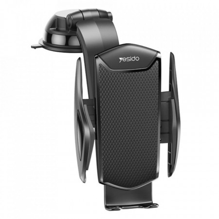 Suport Auto Silicone Protection and cu Rotire 360°, pentru Bord, Yesido C99 - Negru