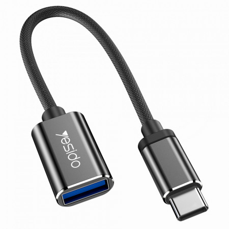 Adaptor cablu Type-C la USB 3.0, 5Gbps, (GS01), Yesido - Negru