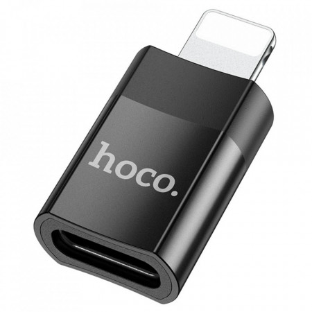 Adaptor (UA17), Lightning la USB Type-C, Plug & Play, 2A, HOCO - Negru