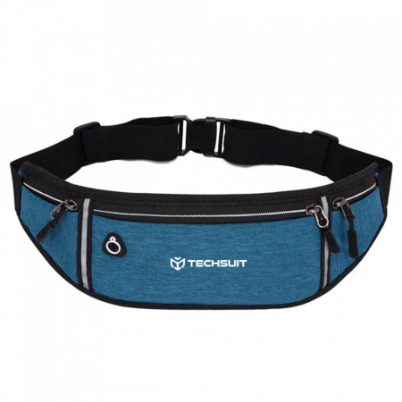 Borseta sport cu fermoar, ajustabila, Unisex, Techsuit (CWB3) - Albastru