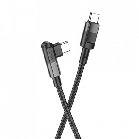 Cable incarcare (U108), Type-C la Type-C, PD 100W, 5A, 1.2m, HOCO - Negru