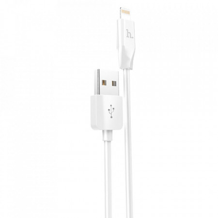 Cablu de date (X1 Rapid), USB-A to Lightning, 10.5W, 2.1A, 1.0m, HOCO - Alb