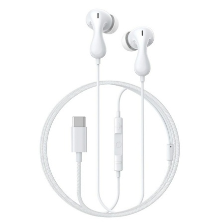 Casti In-Ear cu fir Type-C, Microfon, 20Hz-40kHz, Hi-Res, Baseus Encok CZ20, Negru