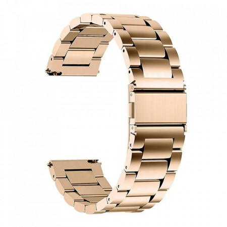 Curea metalica smartwatch Samsung Galaxy Watch (46mm) / Watch 3 / Gear S3, Huawei Watch GT / GT 2 / GT 2e / GT 2 Pro / GT 3 (46 mm), Techsuit (W010) - Roze