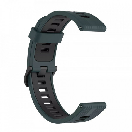Curea smartwatch Samsung Galaxy Watch (46mm) / Watch 3 / Gear S3, Huawei Watch GT / GT 2 / GT 2e / GT 2 Pro / GT 3 (46 mm), Techsuit W002 - Verde