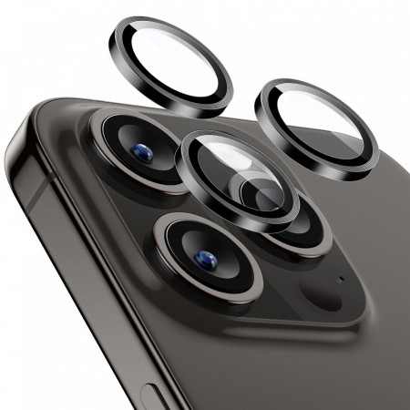 Folie Camera iPhone 15 Pro / 15 Pro Max, ESR Armorite Camera Lens Protectors - Negru