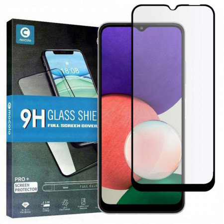 Folie de sticla Samsung Galaxy A22 5G, 3D Full Glue MOCOLO - Negru