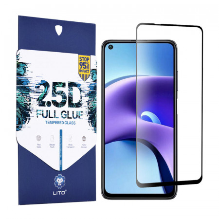 Folie de sticla Xiaomi Redmi Note 9T, 2.5D FullGlue LITO - Negru