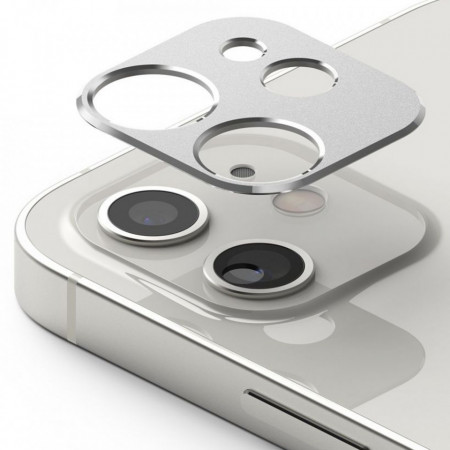 Folie iPhone 12, Camera Styling, Ringke - Silver