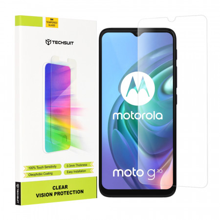 Folie Motorola Moto G10 / Moto G20 / Moto G30 / Moto G9 Play / Moto E7 Plus - Techsuit Clear Vision Glass - Transparent